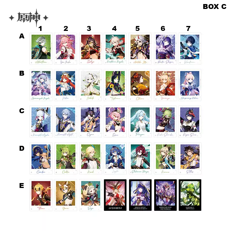 [PRE-ORDER] 原神 | GENSHIN IMPACT- Character card | A125